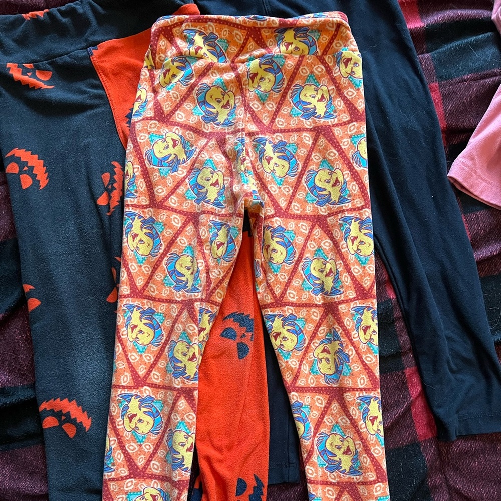 4 pairs of lularoe s/m kids leggings